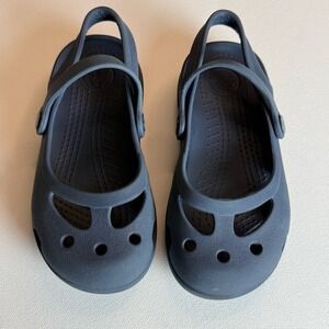 Crocs Black Mary Jane Flats – Girls' Size 10